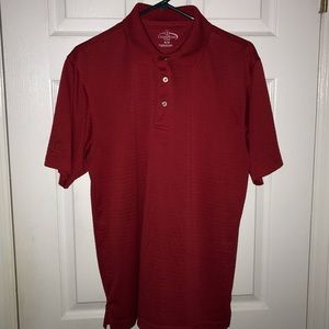 DONATED - Champions Tour 100% polyester red polo